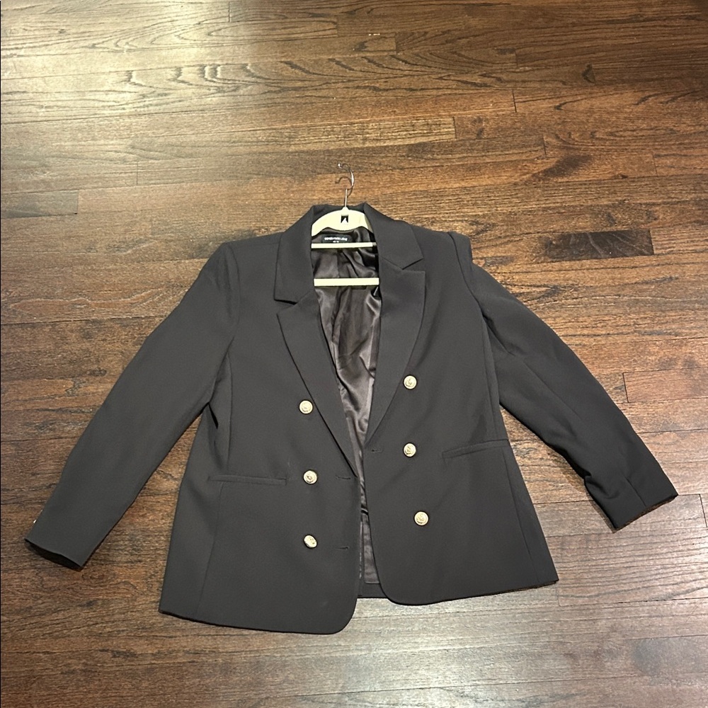 Generation Love Women's Double-Breasted Black Blazer Size Large